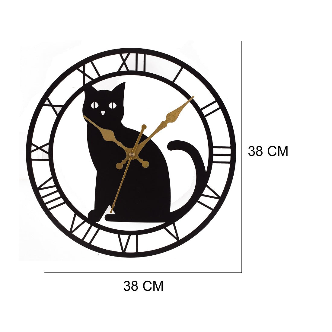 Premium Metal Wall Clock – Silent Sweep Quartz Movement & Modern Decorative Design