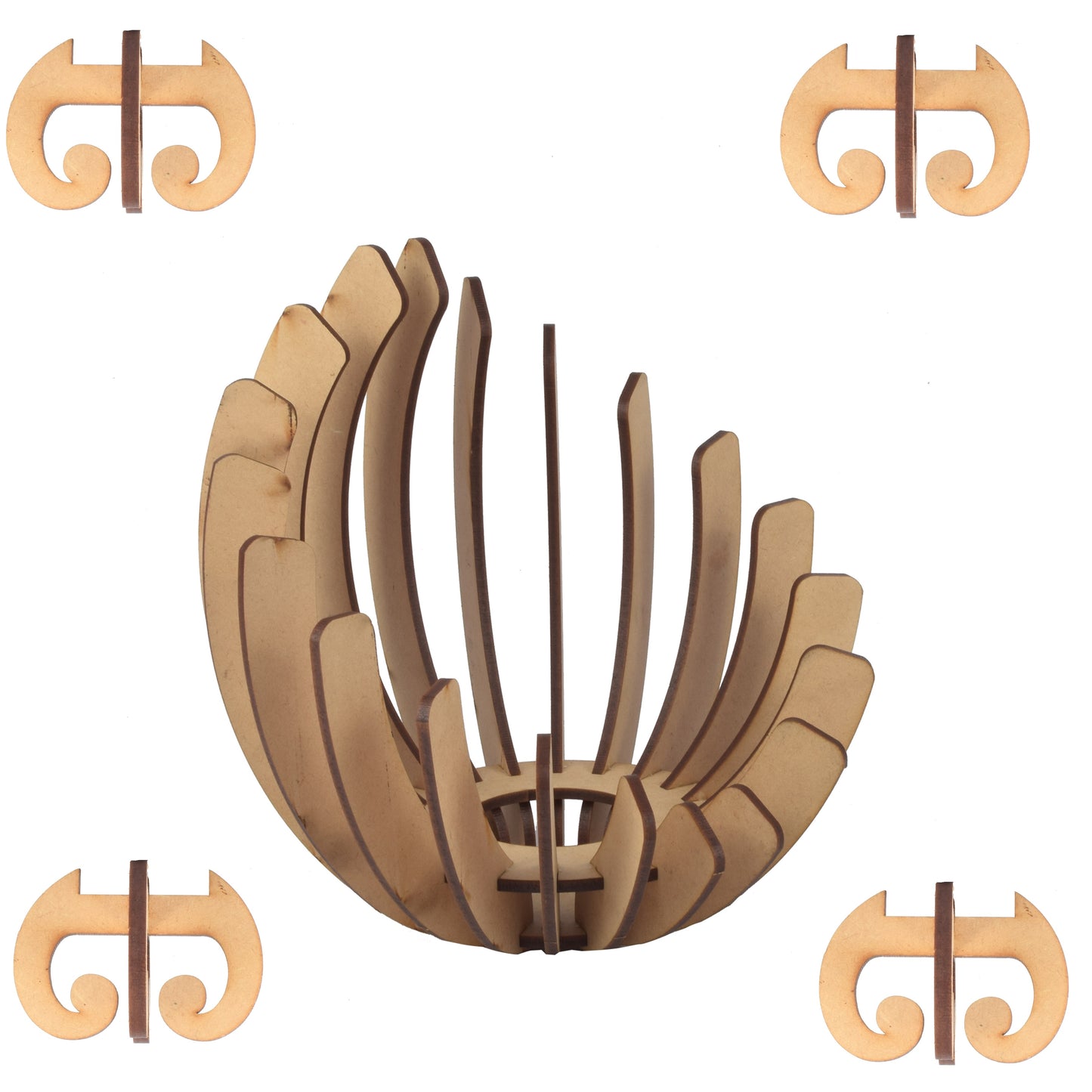 Handcrafted Wooden Diya Stand – Multi-Diya Holder for Pooja & Temple Décor