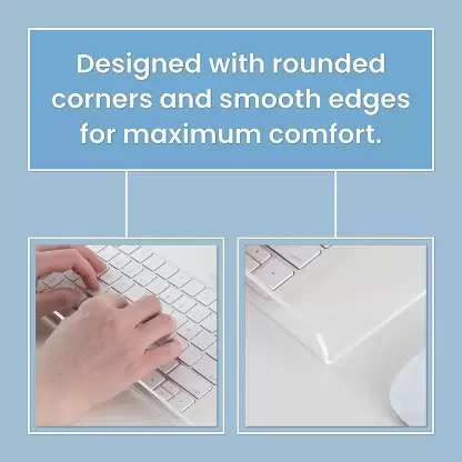 Ergonomic Acrylic Keyboard Stand – Tilted Keyboard Riser for Comfortable Typing & Wrist Support