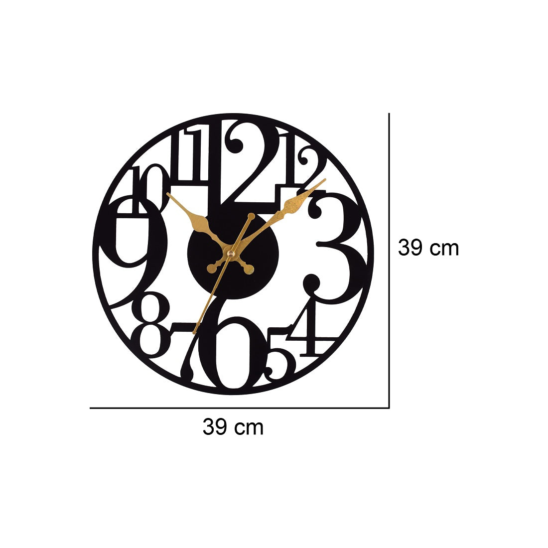 Premium Metal Wall Clock – Silent Sweep Quartz Movement & Modern Decorative Design