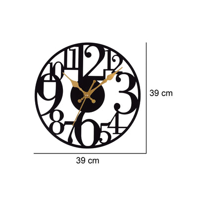Premium Metal Wall Clock – Silent Sweep Quartz Movement & Modern Decorative Design