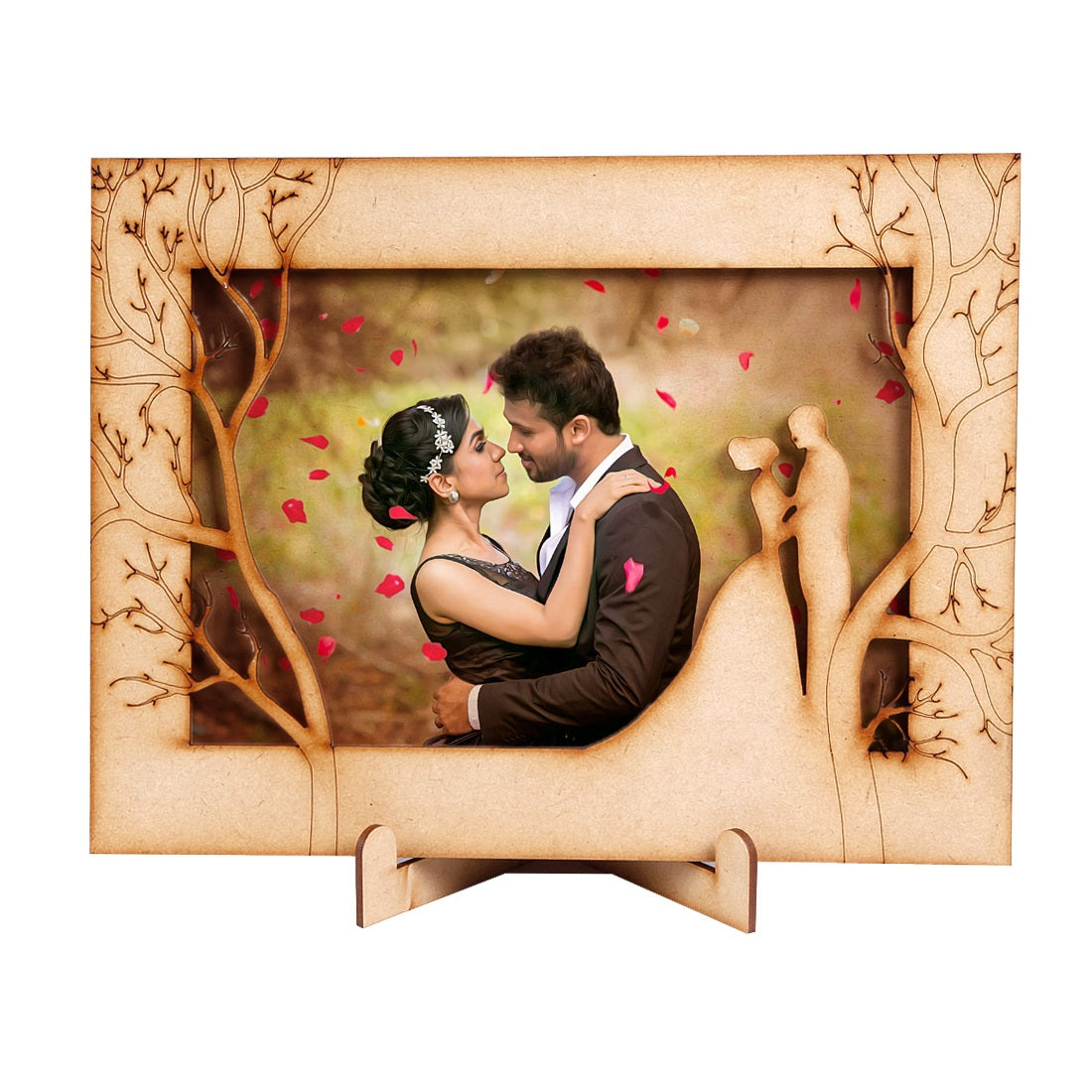Premium MDF Wood Photo Frame - Wall Hanging Frame | Vertical & Horizontal Display