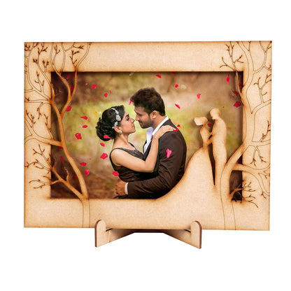 Premium MDF Wood Photo Frame - Wall Hanging Frame | Vertical & Horizontal Display