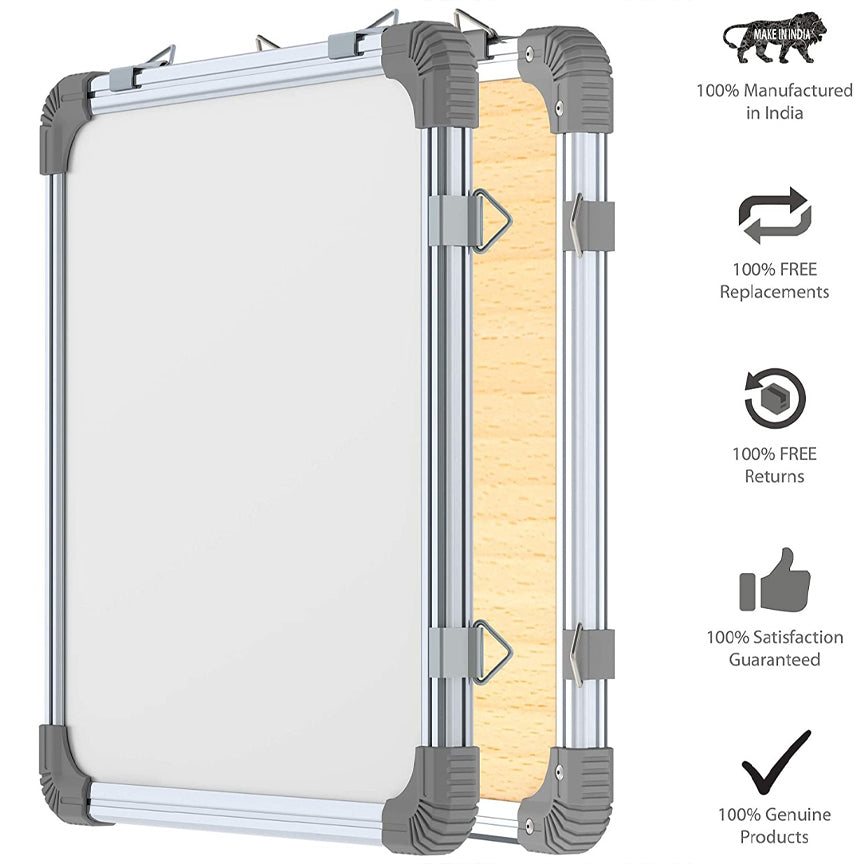 Compact 12x12 Inch Dry Erase Whiteboard – Reusable, Easy-Clean, Magnetic & Portable