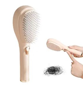 Self-Cleaning Hair Brush with Anti-Static