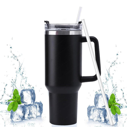 1200ML Stainless Steel Insulated Tumbler with Straw & Lid