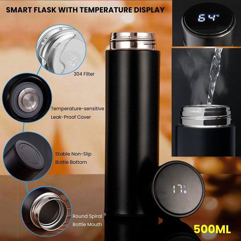 Temperature Show Stainless Steel Water Bottle