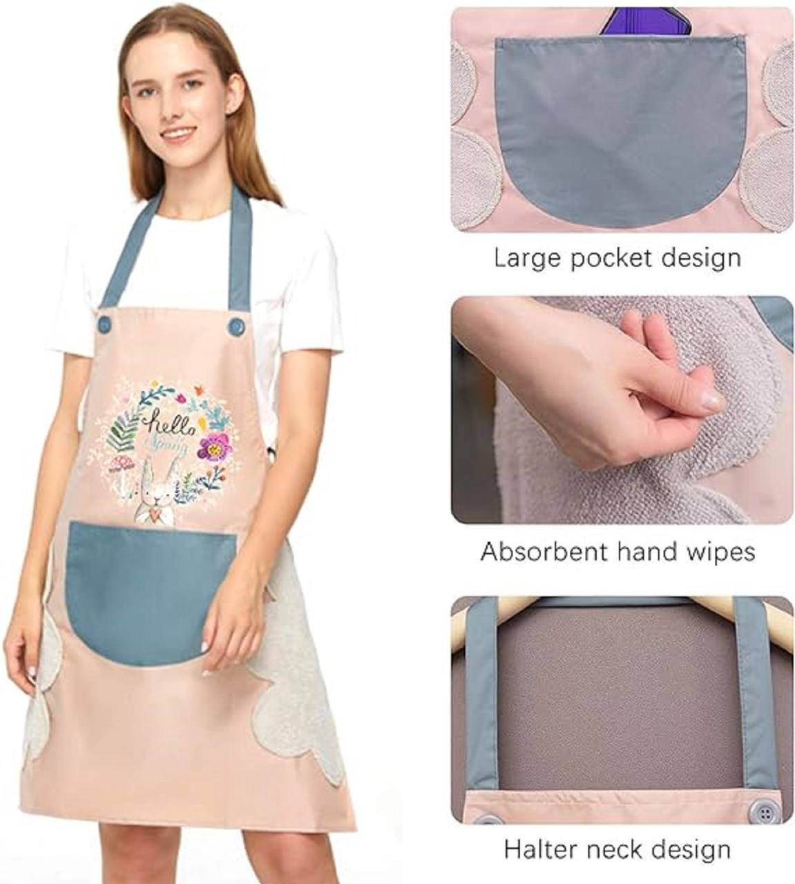 Waterproof Kitchen Apron with Pockets