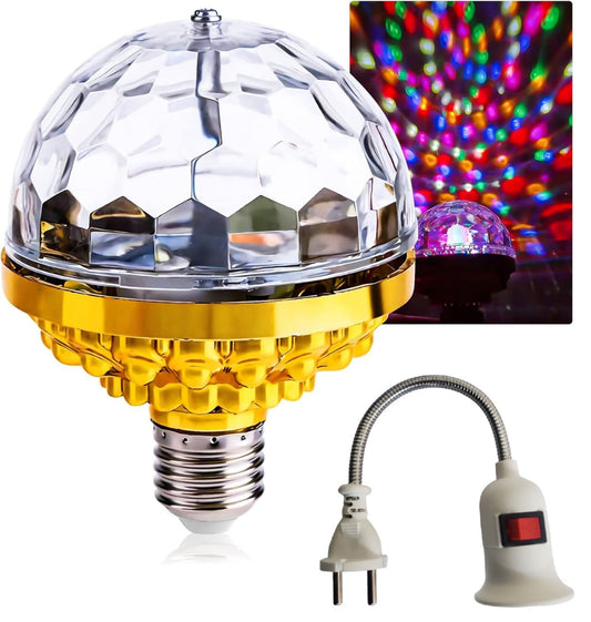 RGB LED Rotating Disco Light Bulb
