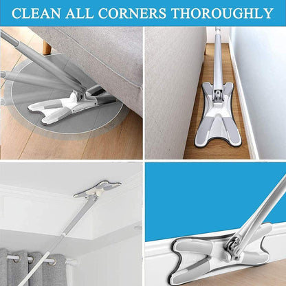 X-Shaped Self-Wringing Mop with 360° Rotating Head