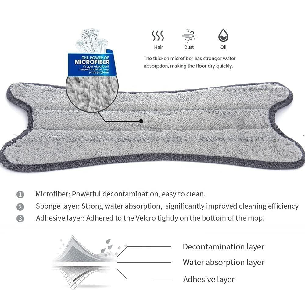X-Shaped Self-Wringing Mop with 360° Rotating Head