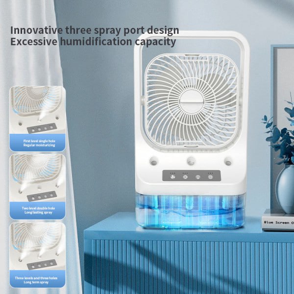 Portable Air Cooler Fan with LED Night Light