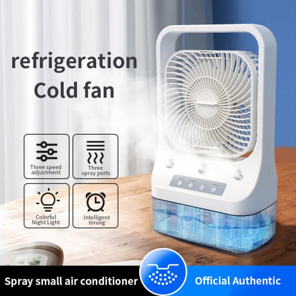 Portable Air Cooler Fan with LED Night Light
