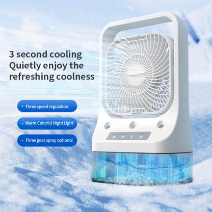 Portable Air Cooler Fan with LED Night Light
