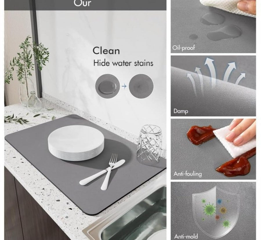 Kitchen Absorbent Draining Mat