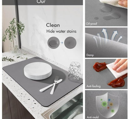 Kitchen Absorbent Draining Mat