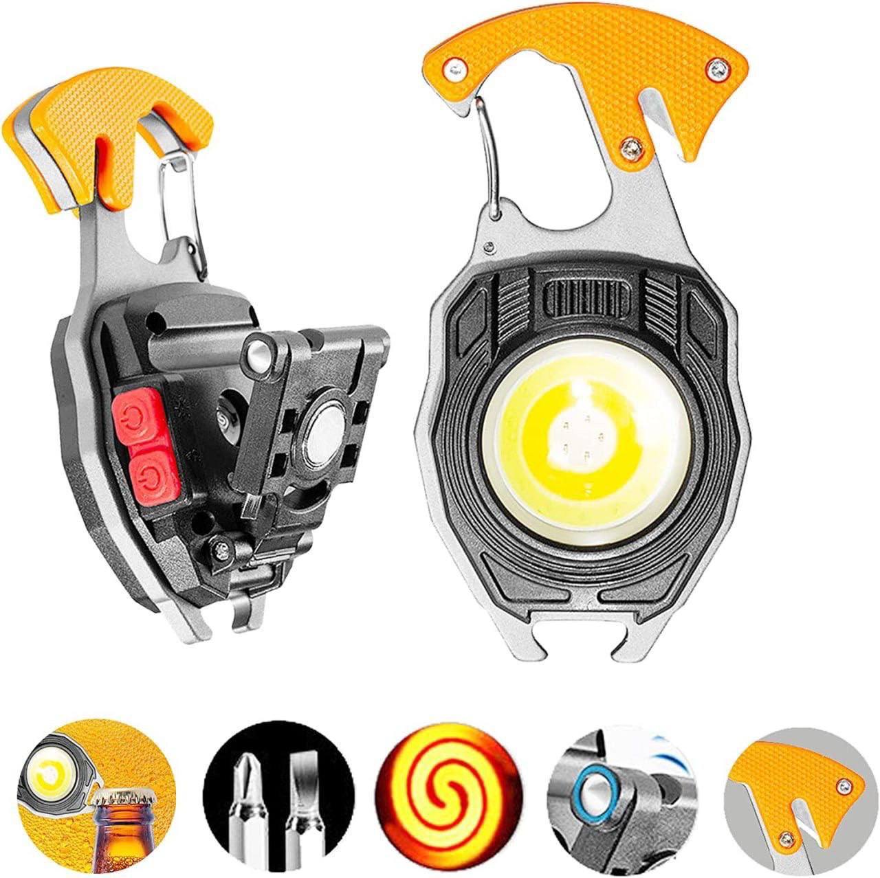 800 Lumens Rechargeable LED Keychain Flashlight