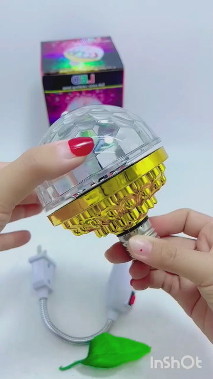 RGB LED Rotating Disco Light Bulb