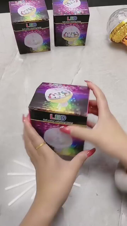 RGB LED Rotating Disco Light Bulb