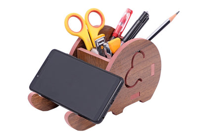 Stylish Wooden Mobile Stand – Durable & Decorative