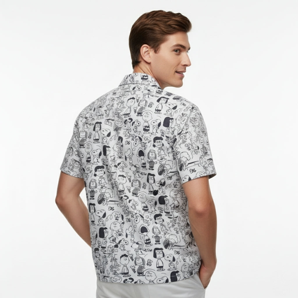 Men’s Fancy Printed Cuban Collar Rayon Shirt – Trendy Casual Wear