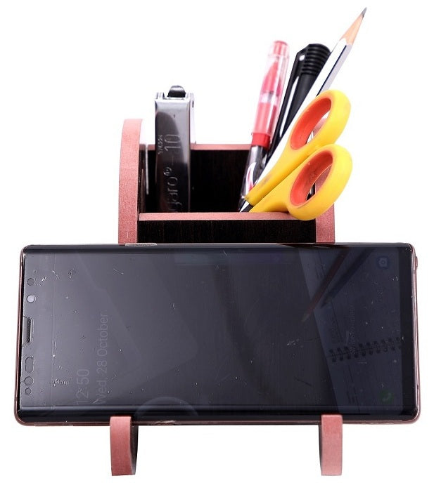 Stylish Wooden Mobile Stand – Durable & Decorative