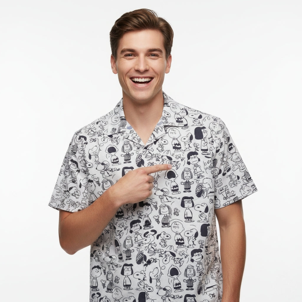 Men’s Fancy Printed Cuban Collar Rayon Shirt – Trendy Casual Wear