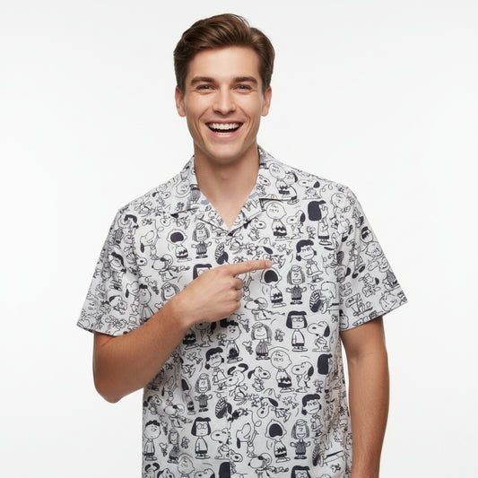 Men’s Fancy Printed Cuban Collar Rayon Shirt – Trendy Casual Wear