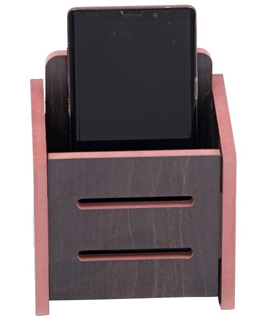 Stylish Wooden Mobile Stand – Durable & Decorative