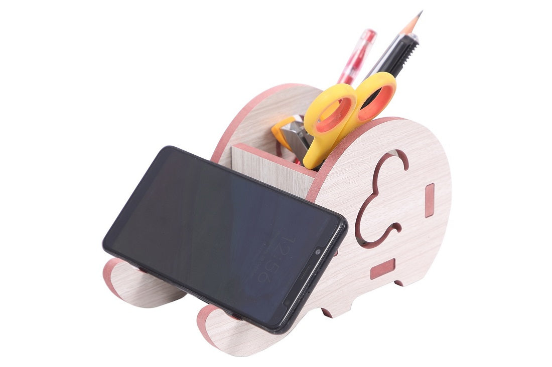 Stylish Wooden Mobile Stand – Durable & Decorative