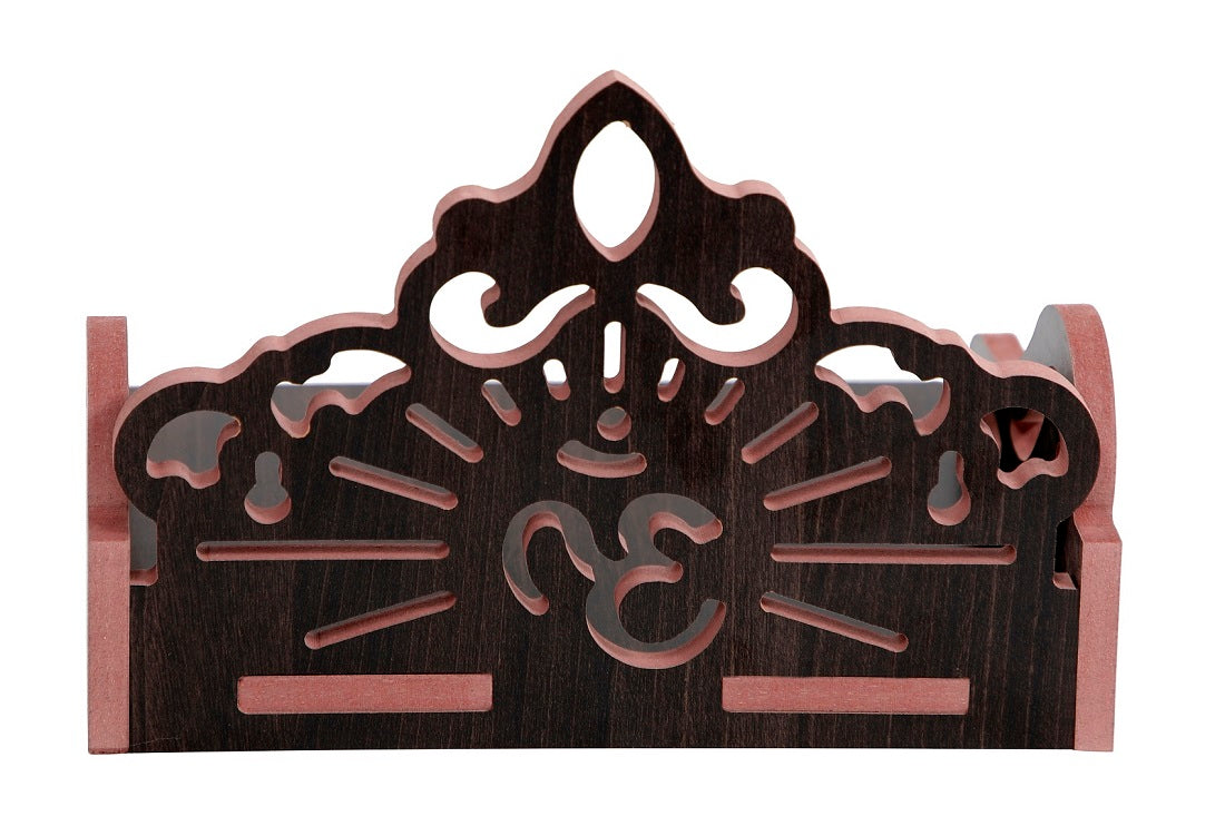 Elegant Wooden Mandir for Home – Wall Mounted Temple & Puja Set