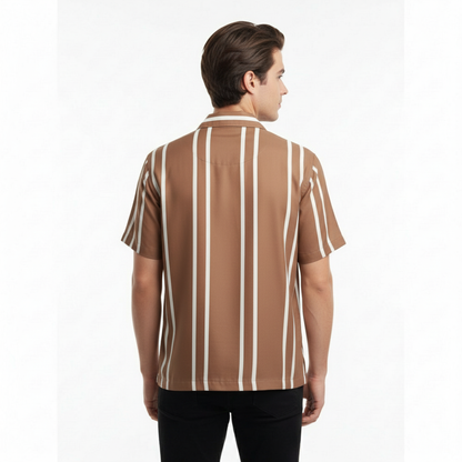 Men’s Fancy Printed Cuban Collar Rayon Shirt – Trendy Casual Wear