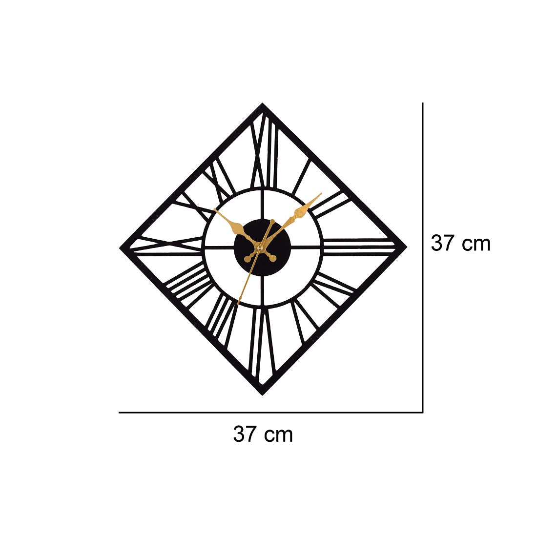 Premium Metal Wall Clock – Silent Sweep Quartz Movement & Modern Decorative Design