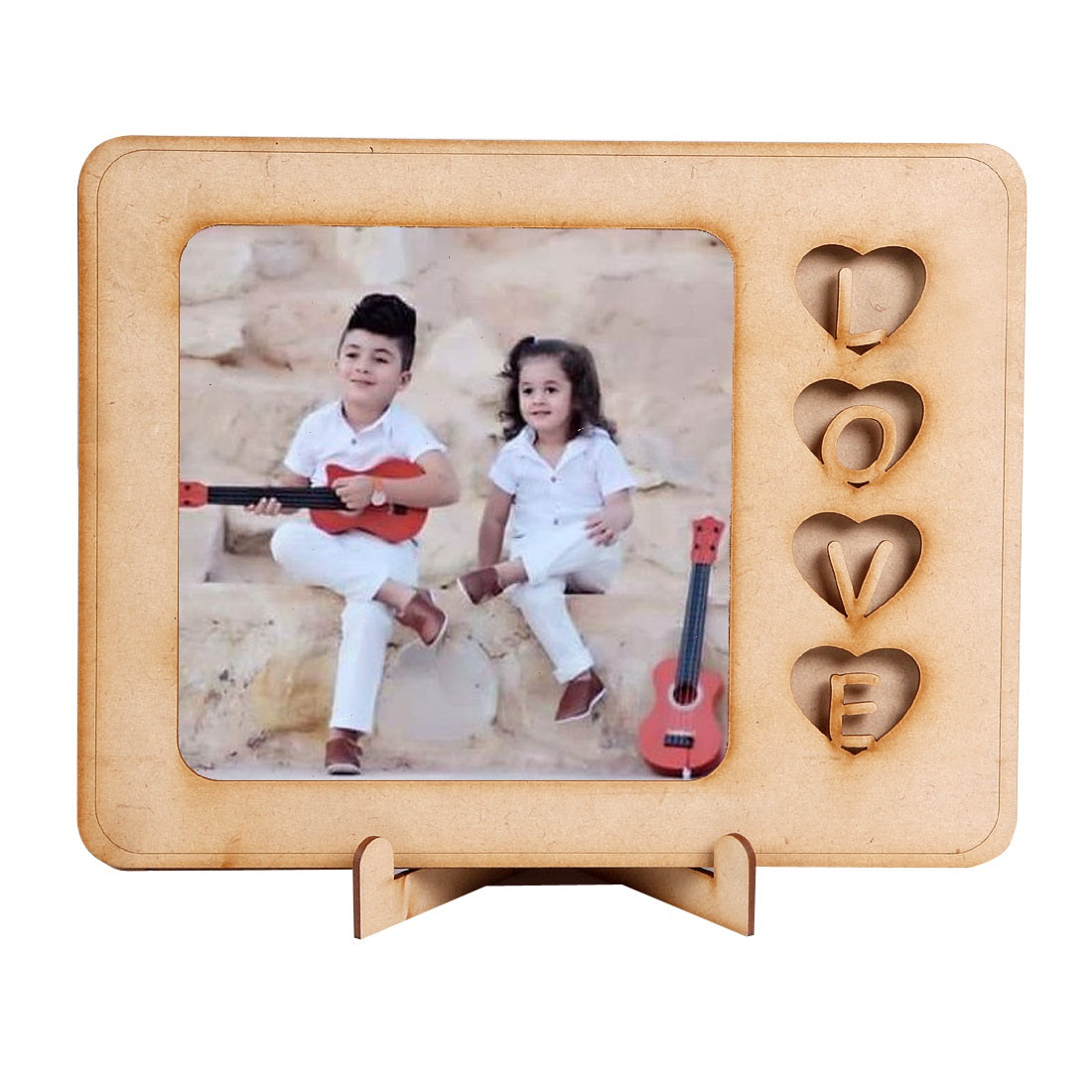 Premium MDF Wood Photo Frame - Wall Hanging Frame | Vertical & Horizontal Display
