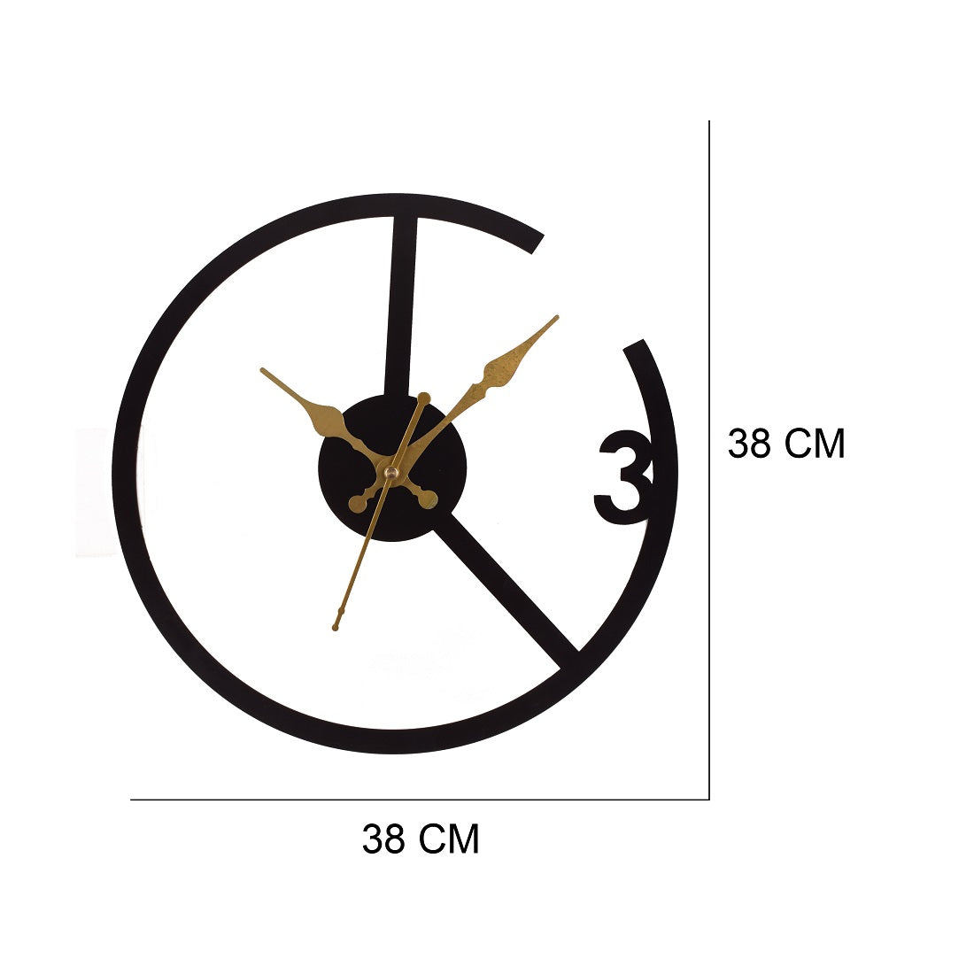 Premium Metal Wall Clock – Silent Sweep Quartz Movement & Modern Decorative Design