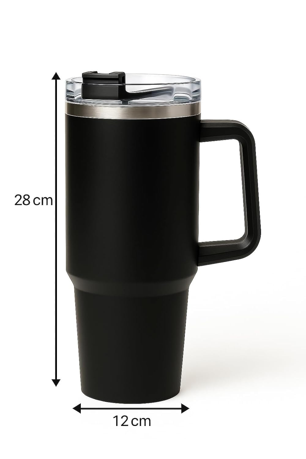 1200ML Stainless Steel Insulated Tumbler with Straw & Lid