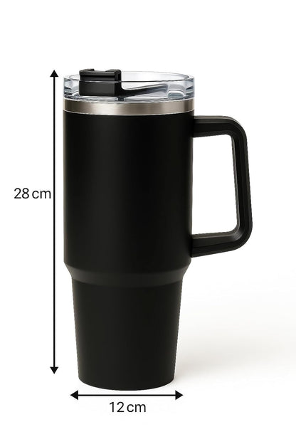 1200ML Stainless Steel Insulated Tumbler with Straw & Lid