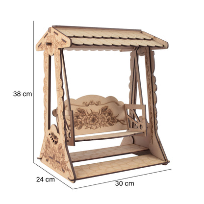 Handcrafted Wooden Showpiece – Elegant Home & Office Décor