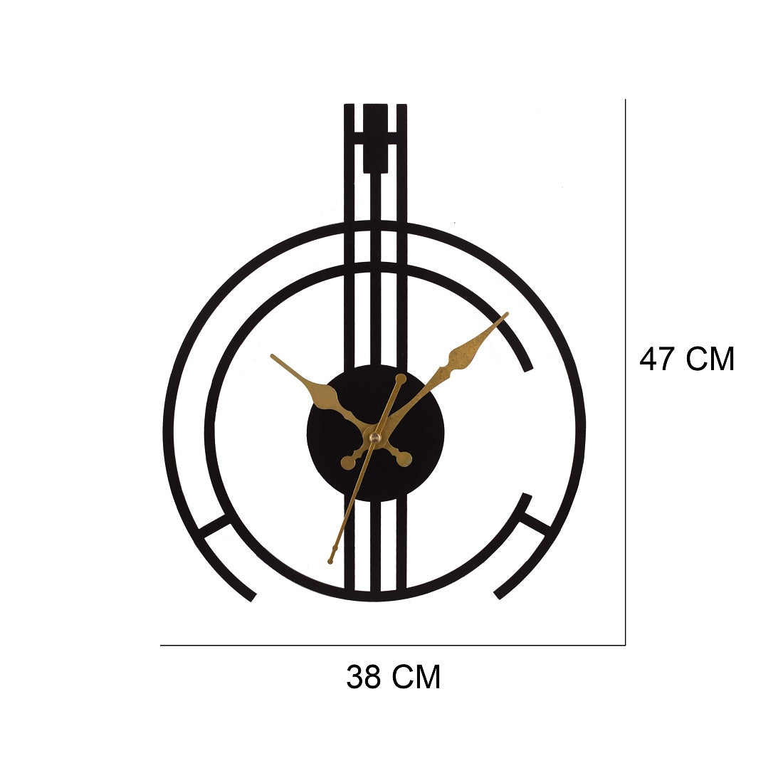 Premium Metal Wall Clock – Silent Sweep Quartz Movement & Modern Decorative Design